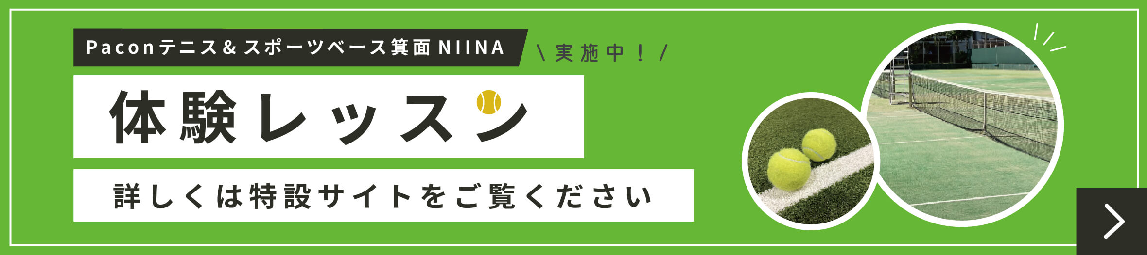 体験レッスン実施中。詳しくは特設サイトをご覧ください。